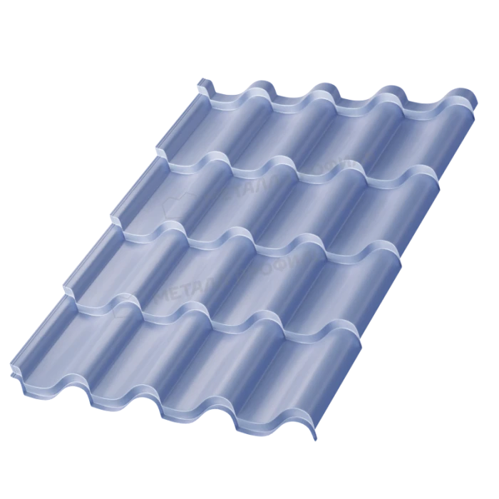 Металлочерепица Металл-Профиль Монтерроса-XL 0,5 PURMAN® Galmei Сиреневый металлик