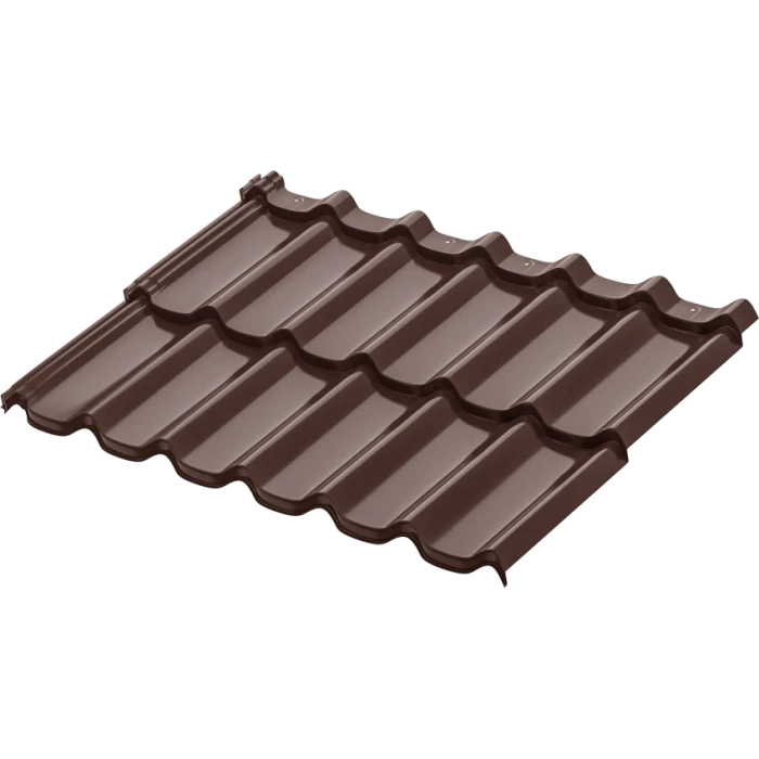 Профиль модульный Aquasystem Стокгольм XXL 0,45 мм Glance Zn 140 (Россия) RAL 8017 (коричневый)